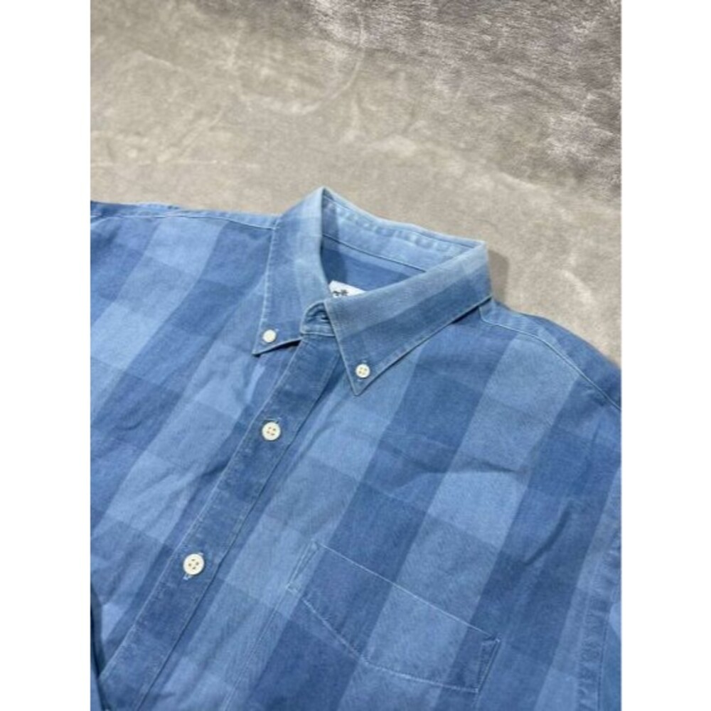Peter Millar Denim Button Down Shirt Seaside Men's Medium Blue Long Sleeve - Picture 1 of 6